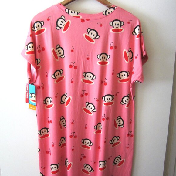 Paul Frank Julius Monkey Cherries Women Sleep T Shirt Wear - Picture 2 of 5
